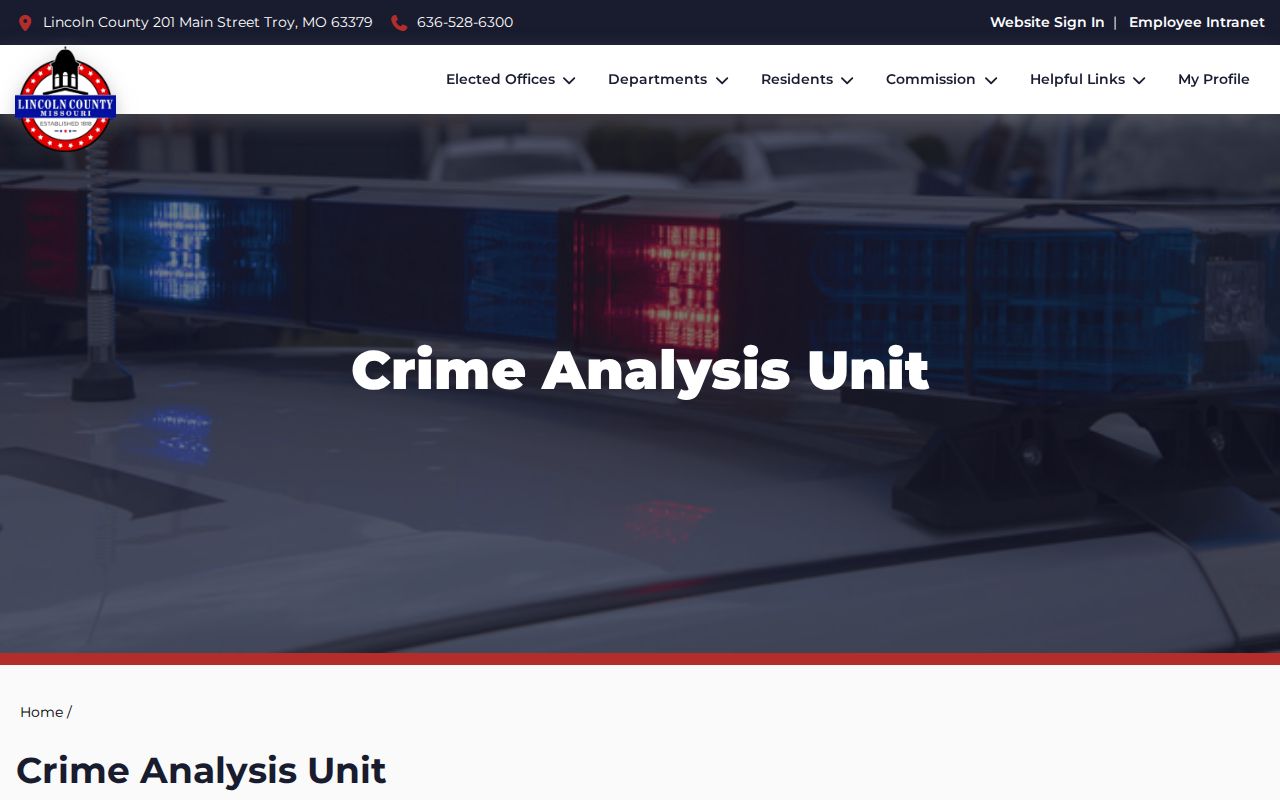 Lincoln County weekly crime analysis information separate from arrest logs